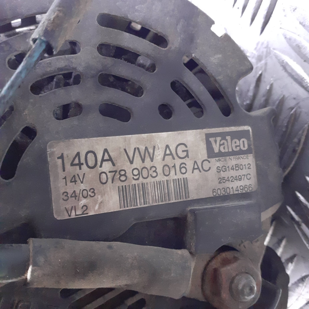 Alternator Audi-Skoda 2.5 Diesel 078903016AC