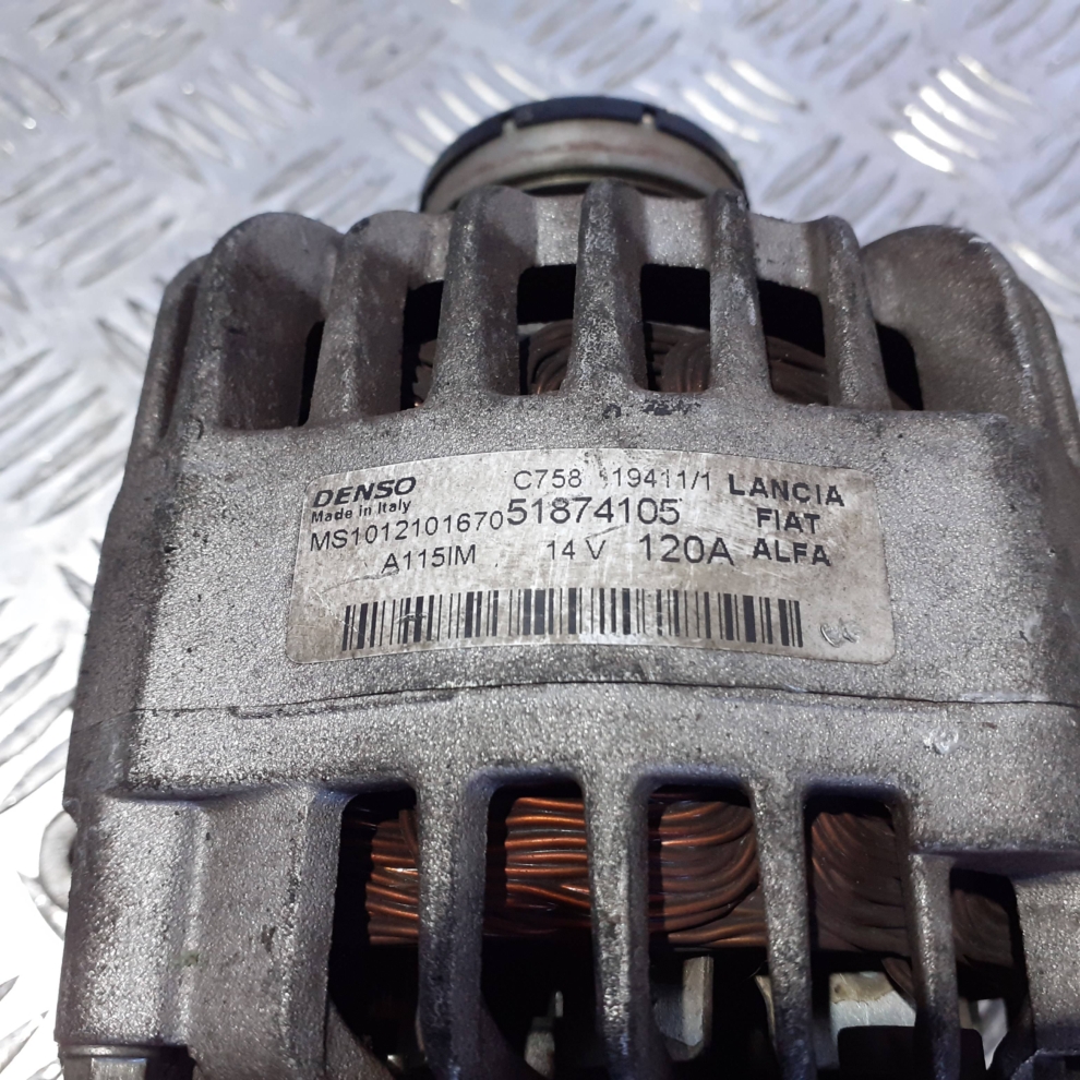 Alternator Alfa Romeo Giulietta-Fiat-Lancia-Jeep 1.4 TB 51874105