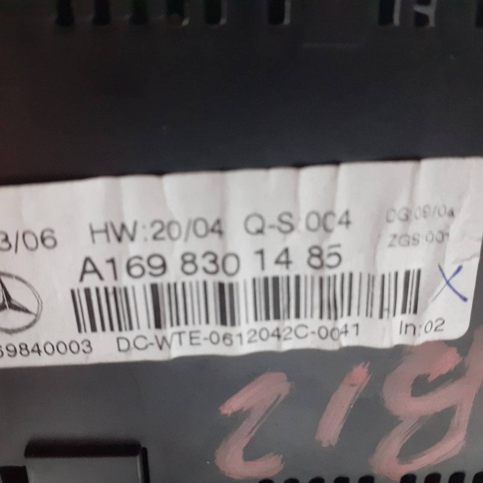 Panou control climă Mercedes W169 W245 B-Class | A1698301485