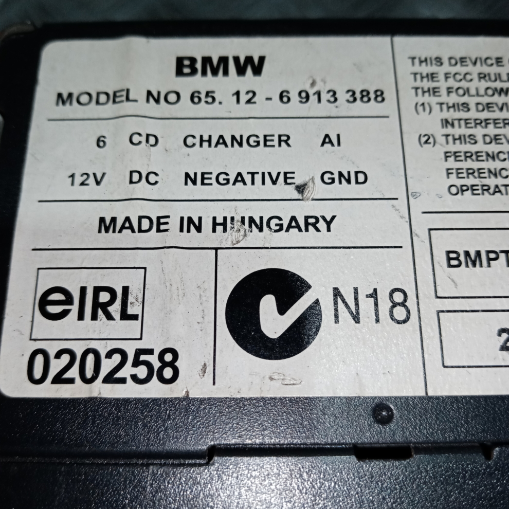 Magazie CD-uri BMW Seria 5 E39 1995-2003 | 65126913388