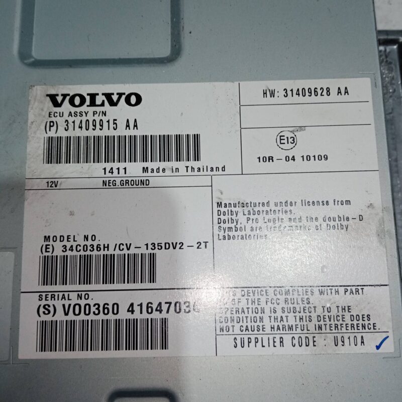 Amplificator audio Volvo V40 2014