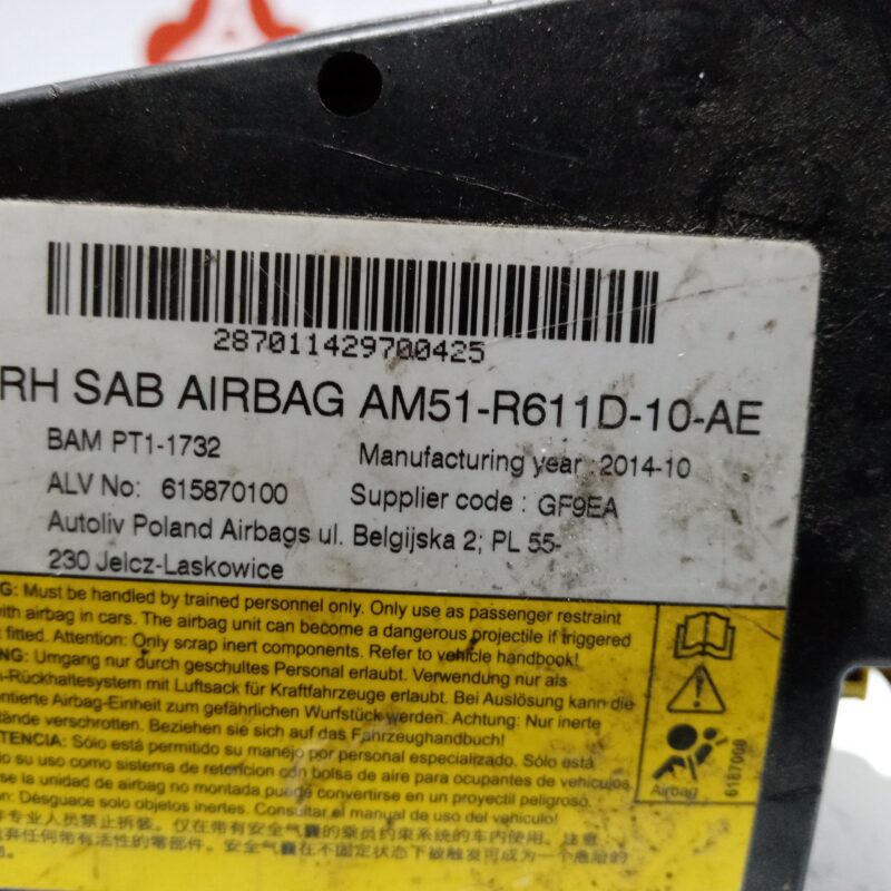 Airbag scaun dreapta Ford Focus III 2011 – 2018