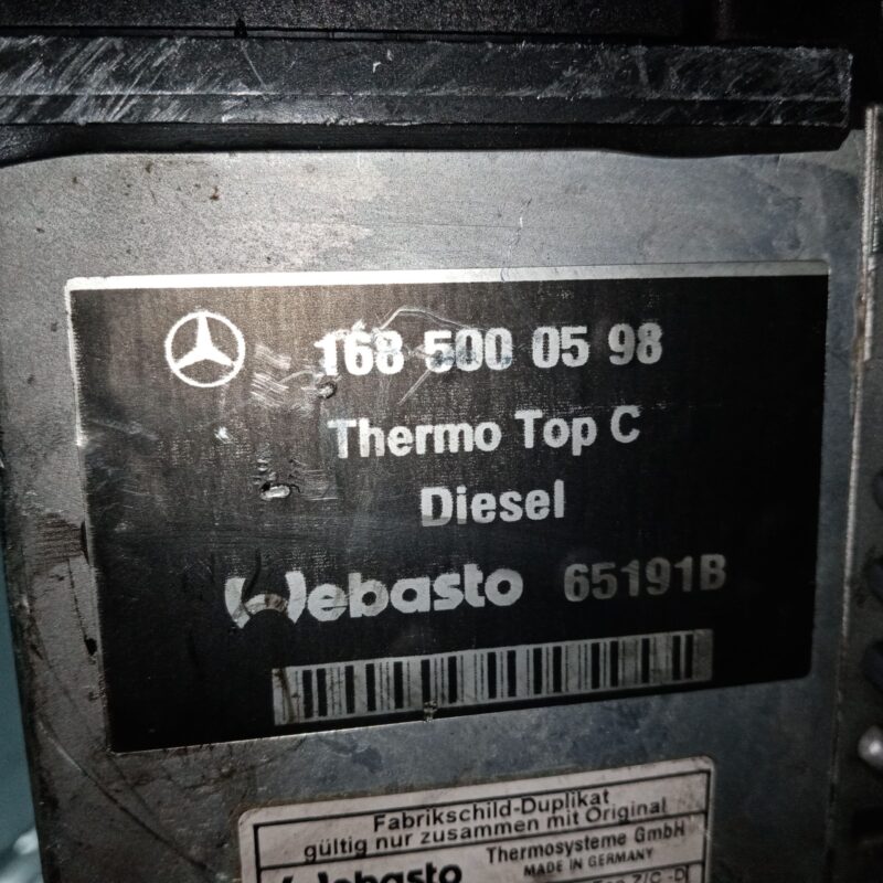Webasto Mercedes-Benz A-Class W168 1.7CDI 1999 - 2005
