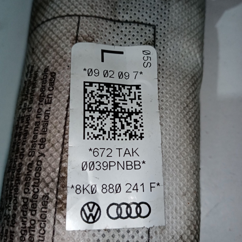 Airbag scaun stanga Audi A4 B8 2008 – 2016