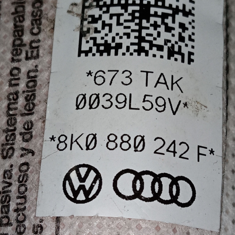 Airbag scaun dreapta Audi A4 B8 2008 – 2016