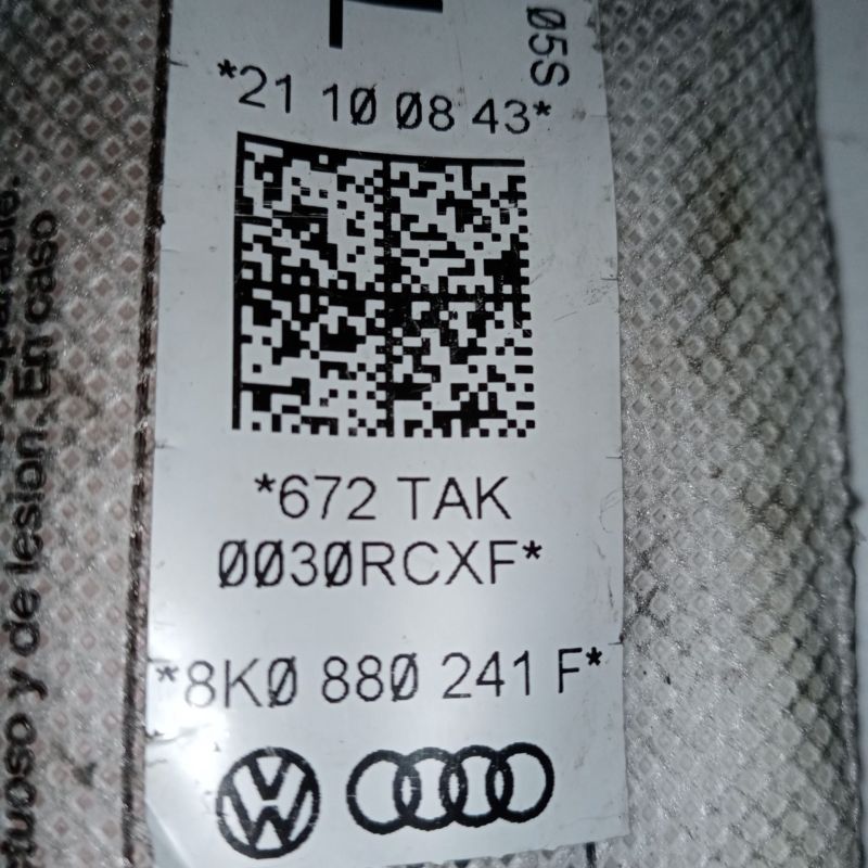 Airbag Scaun Stanga Audi A4 B8 2008 – 2016