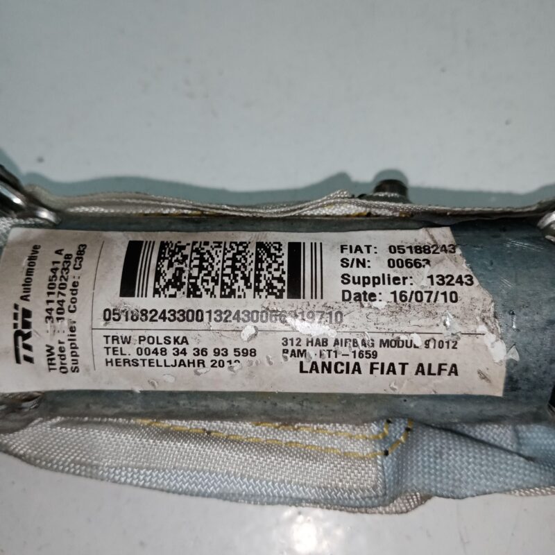 Airbag cortina stanga Fiat 500 2007 – 2014