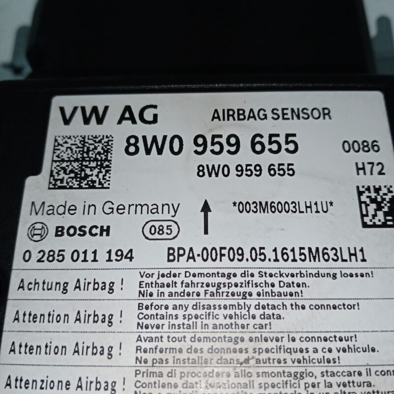 Senzor airbag Audi A4 B9 2015 - 2019