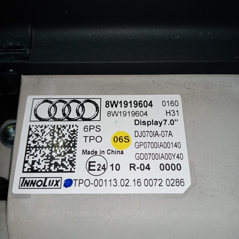 Display bord 7 inch Audi A4 B9 2015 - 2019
