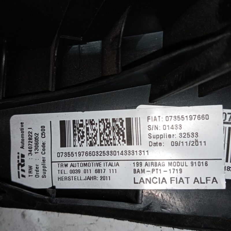 Airbag genunchi Fiat Grande Punto 2005 – 2012