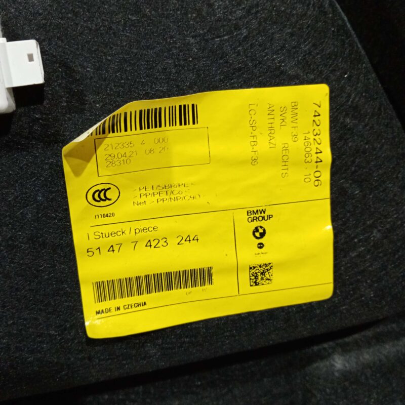 Panou Lateral Dreapta Portbagaj Bmw X2 F39 2017-2023 - imagine 6